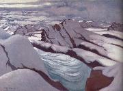 Felix Vallotton, High Alps,Glacier and Snowy Peaks